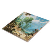  landschap van Roelant Savery met vogels Tegeltje (Zijkant)