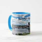 Landschap van Saint Paul, Minnesota Mok (Voorkant links)