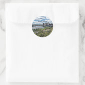 Landschap van Saint Paul, Minnesota Ronde Sticker (Tas)