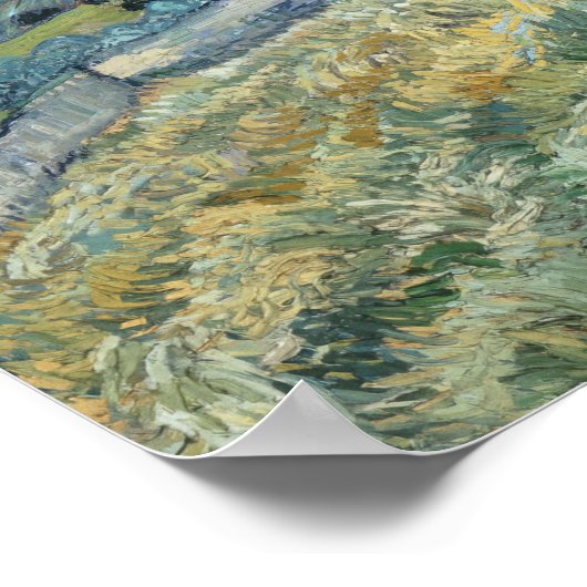 Landschap van Saint-Rémy (1889) Vincent van Gogh Poster (Hoek)