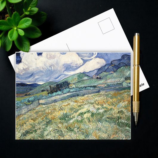 Landschap van Saint-Rémy door Vincent Van Gogh Briefkaart