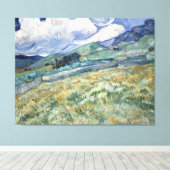 Landschap van Saint-Remy door Vincent van Gogh Canvas Afdruk (Insitu (Houten vloer))