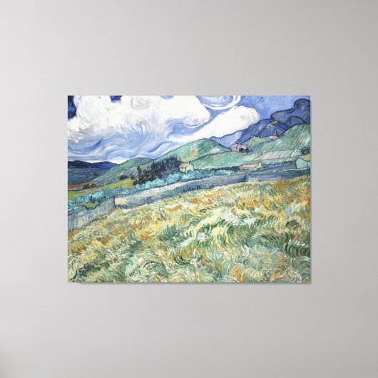 Landschap van Saint-Remy door Vincent van Gogh Canvas Afdruk (Voorkant)