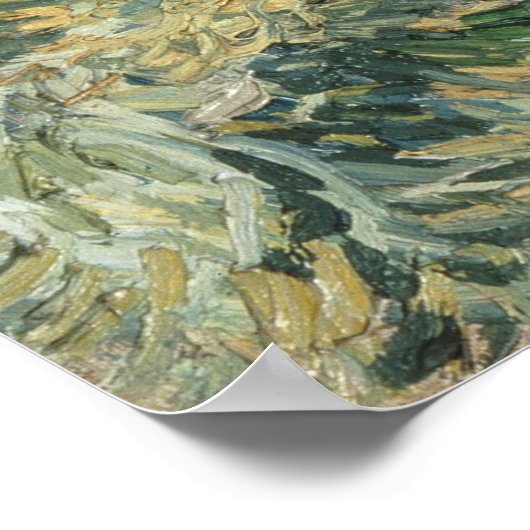 Landschap van Saint-Remy door Vincent Van Gogh Poster (Hoek)