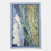 Landschap van Saint-Rémy door Vincent Van Gogh Theedoek (Verticaal)