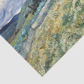 Landschap van Saint-Rémy door Vincent Van Gogh Tissuepapier (Detail)