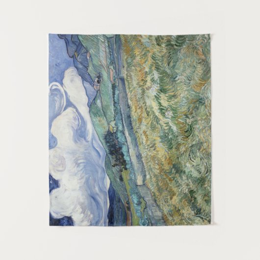 Landschap van Saint-Remy door Vincent van Gogh Wandkleed (Voorkant)