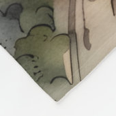 Landschap van Sunset Country Road Fleece Deken (Hoek)