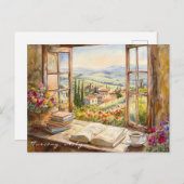 Landschap van Toscane Schilderij Italië | Travel A Briefkaart (Voorkant / Achterkant)