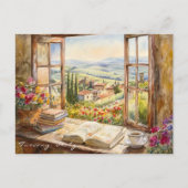 Landschap van Toscane Schilderij Italië | Travel A Briefkaart (Voorkant)