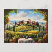 Landschap van Toscane Schilderij Italië | Travel A Briefkaart (Voorkant)