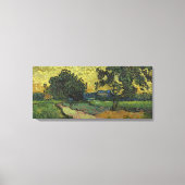 landschap van Van Gogh in Twilight Canvas Afdruk (Voorkant)