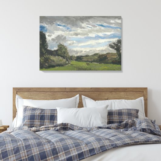 landschap van Van Gogh met duinen Canvas Afdruk (Insitu (Slaapkamer))