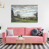 landschap van Van Gogh met duinen Canvas Afdruk (Insitu (Woonkamer))