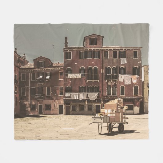 landschap van Venetië Fleece Deken (Voorkant (Horizontaal))