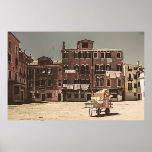 landschap van Venetië Poster (Voorkant)