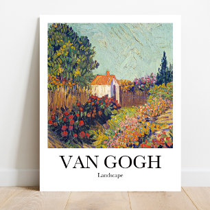 Landschap van Vincent van Gogh Poster