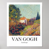 Landschap van Vincent van Gogh Poster (Voorkant)