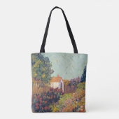 Landschap van Vincent van Gogh Tote Bag (Achterkant)