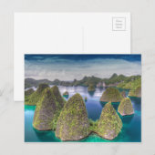 Landschap van Wayag-eiland, Indonesië Briefkaart (Voorkant / Achterkant)