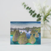 Landschap van Wayag-eiland, Indonesië Briefkaart (Staand voorkant)