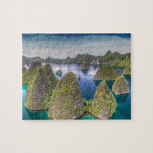 Landschap van Wayag-eiland, Indonesië Legpuzzel (Horizontaal)
