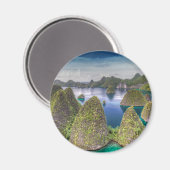 Landschap van Wayag-eiland, Indonesië Magneet (Voorkant / Achterkant)