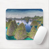 Landschap van Wayag-eiland, Indonesië Muismat (Met muis)