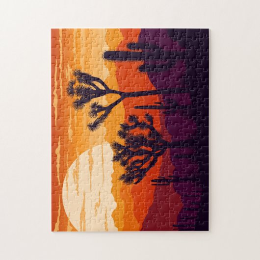 Landschap van woestijnzon legpuzzel (Verticaal)