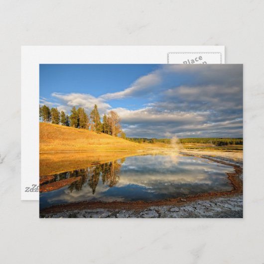 Landschap van Yellowstone Briefkaart (Voorkant / Achterkant)