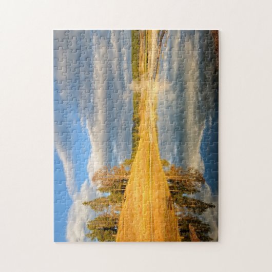 Landschap van Yellowstone Legpuzzel (Verticaal)