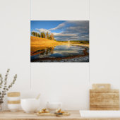 Landschap van Yellowstone Poster (Keuken)