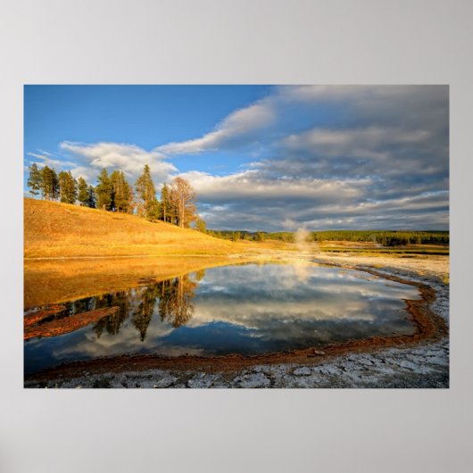 Landschap van Yellowstone Poster (Voorkant)