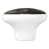 Landschap Vegvisir Tree Moon - sepia Keramische Knop (Zijkant)