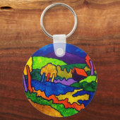 Landschap Vermont F1 Sleutelhanger (Voorkant)