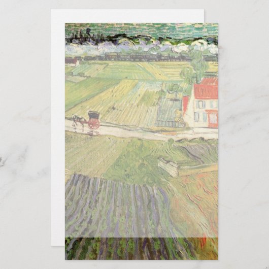 Landschap, vervoer en trein door Vincent van Gogh Briefpapier (Voorkant / Achterkant)