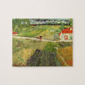 Landschap, vervoer en trein door Vincent van Gogh Legpuzzel (Horizontaal)