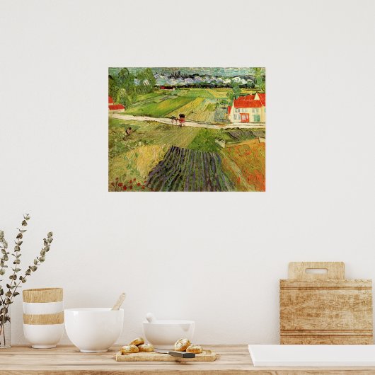Landschap, vervoer en trein door Vincent van Gogh Poster (Keuken)