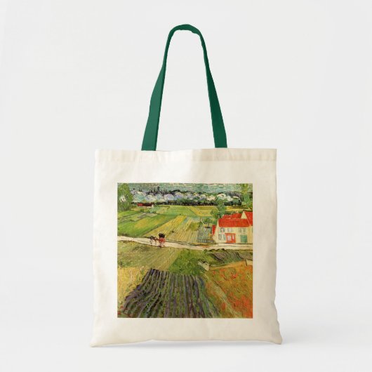Landschap, vervoer en trein door Vincent van Gogh Tote Bag (Voorkant)
