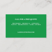 Landschap/verzorging in eigen beheer/bever/betonne visitekaartje (Achterkant)