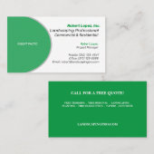 Landschap/verzorging in eigen beheer/bever/betonne visitekaartje (Voorkant / Achterkant)