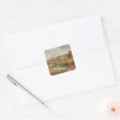 Landschap Vierkante Sticker (Envelop)
