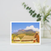 Landschap Village Huts Venezuela Oerwoud Briefkaart (Staand voorkant)