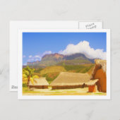 Landschap Village Huts Venezuela Oerwoud Briefkaart (Voorkant / Achterkant)