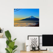 Landschap Volcano Fuji Poster (Thuiskantoor)