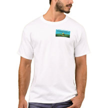 Landschap voor gras met T-shirt