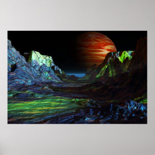 Landschap voor Jupiter Poster