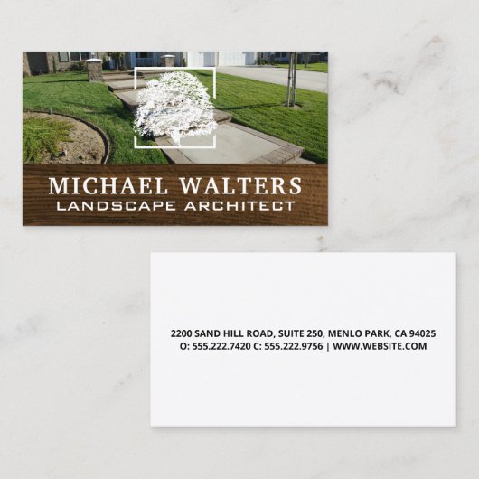 Landschap voorzijde | Visitekaartje Logo bomen (Voorkant / Achterkant)