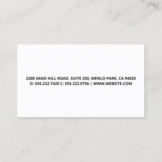 Landschap voorzijde | Visitekaartje Logo bomen (Achterkant)