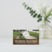 Landschap voorzijde | Visitekaartje Logo bomen (Staand voorkant)